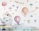 Hot Air Balloon Wall Stickers, Cute Cartoon Kindergarten Classroom Wall Decoration 